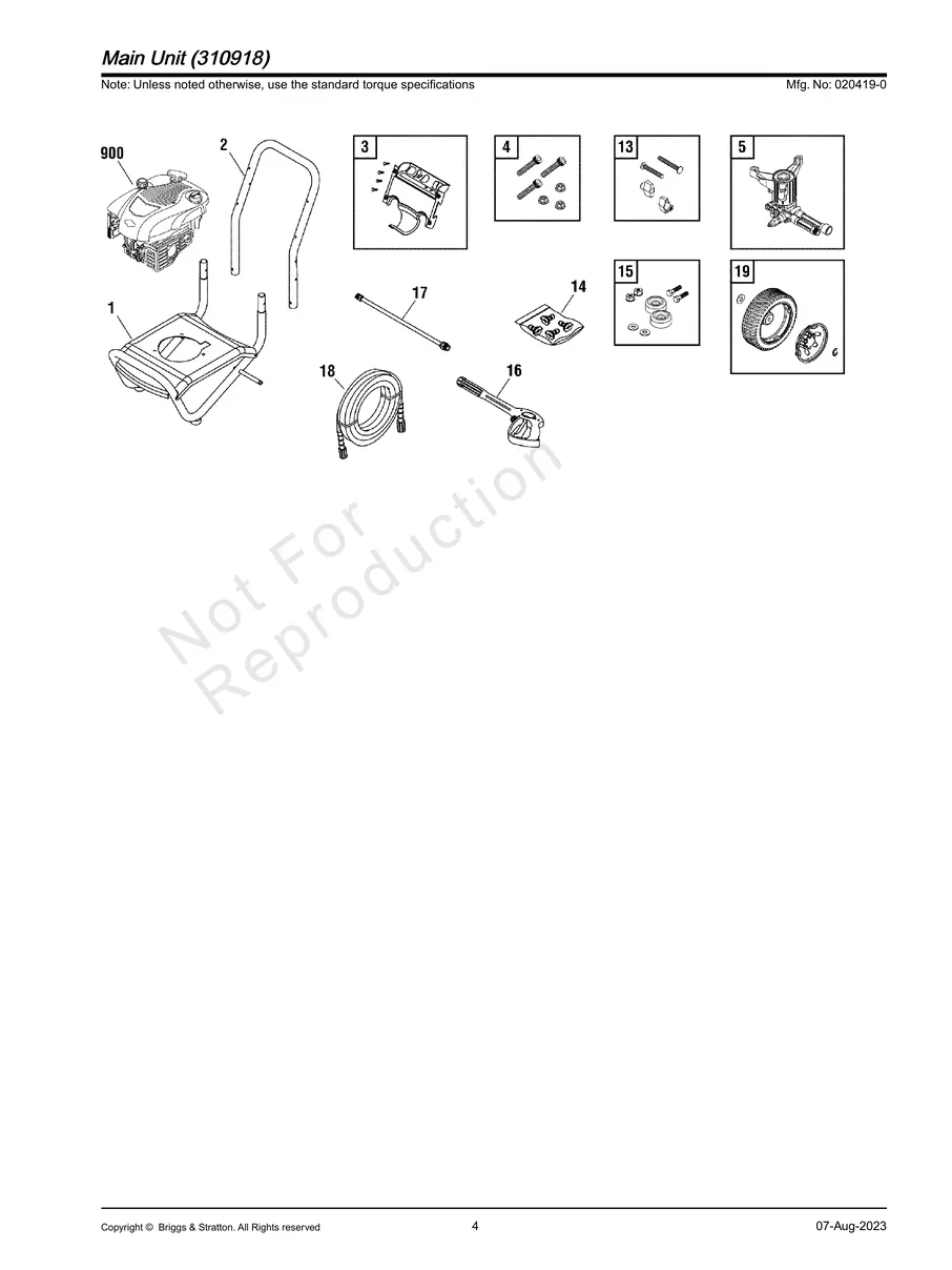 BRIGGS AND STRATTON, 020419-0, 2023, IPL.4